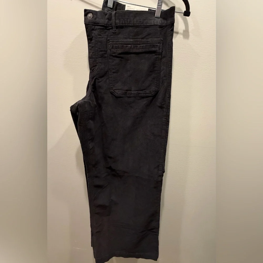 American Eagle 🦅 Outfitters Stretch Corduroy Low Rise Baggy Wide Leg Pants - Picture 2 of 5